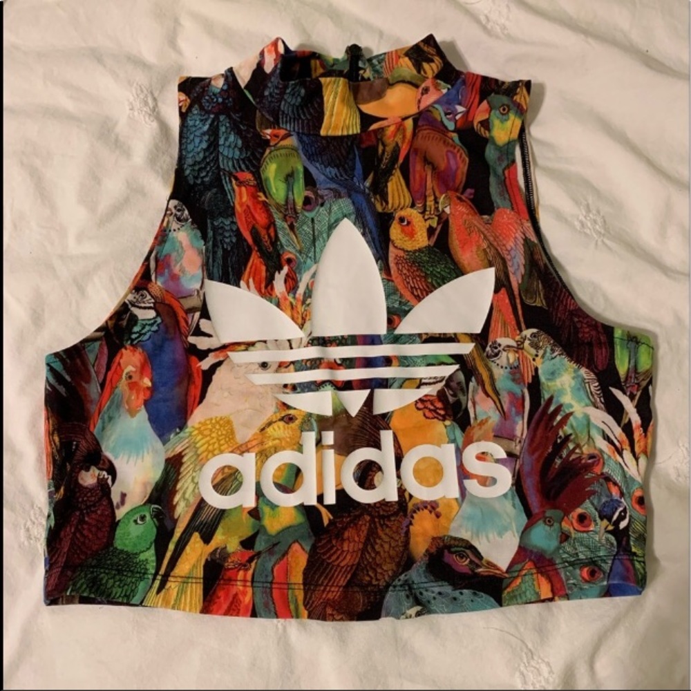 Adidas bird crop top sleeve less